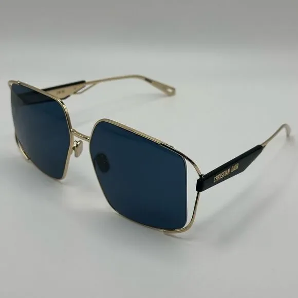 NEW Dior Sunglasses Archidior S1U Shiny Gold Blue Women - Picture 1 of 13